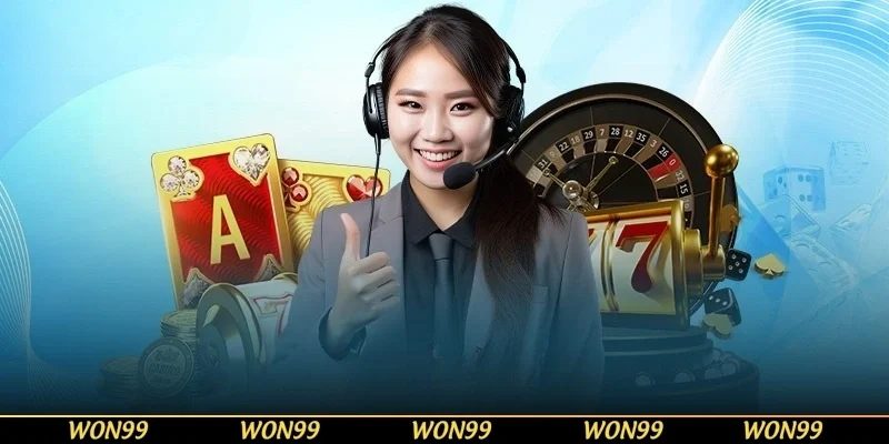 WON99 hỗ trợ chuyên nghiệp 24/7 qua live chat, hotline